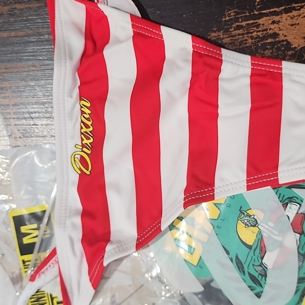 DIXXON FLAG RED WHITE & BLUE BIKINI SWIMSUIT New! Size M - Picture 2 of 4